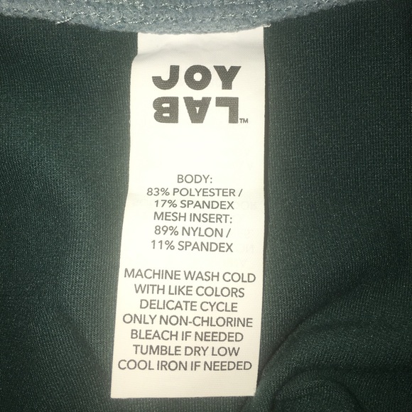 New With Tags JoyLab Mint Greeb Leggings with sheer mesh. Size XXL NWT - Picture 11 of 12